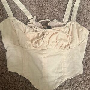 Forever 21 Beige Corset Top